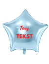 Balon foliowy gwiazda błękitna / możliwość personalizacji