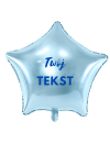 Balon foliowy gwiazda błękitna / możliwość personalizacji