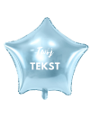 Balon foliowy gwiazda błękitna / możliwość personalizacji