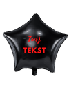 Balon foliowy gwiazda czarna / możliwość personalizacji