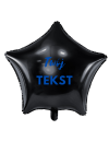 Balon foliowy gwiazda czarna / możliwość personalizacji