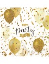 Serwetki papierowe Best party ever - balony, rozm. 33 x 33 cm, 20 szt.