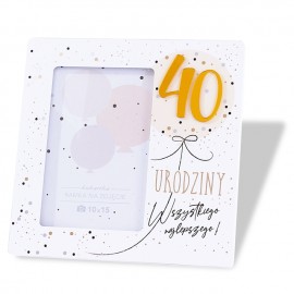 Ramka na zdjęcie - 40 urodziny