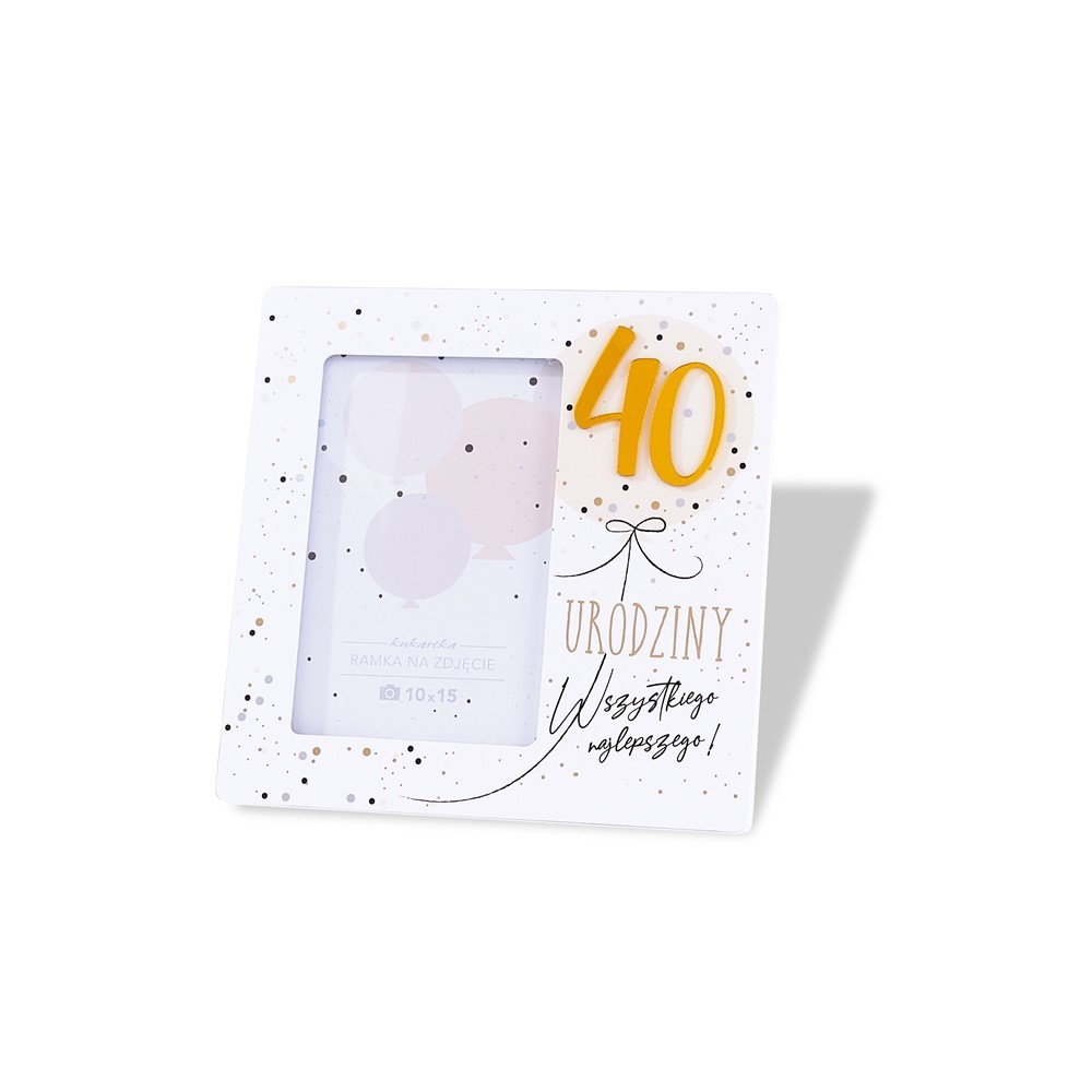 Ramka na zdjęcie - 40 urodziny