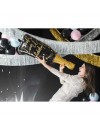 Balon foliowy butelka, Happy New Year,  98 cm
