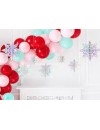 Zawieszki dekoracyjne Śnieżynki, opalizujący, 15-25 cm