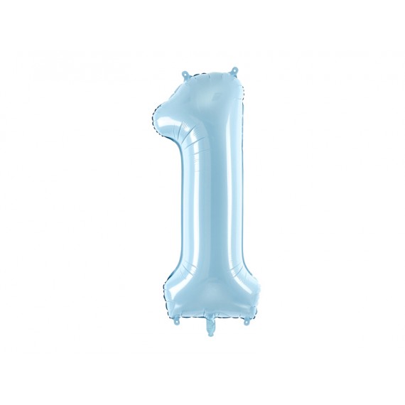 Balon foliowy Cyfra ''1'', 86cm błękitny
