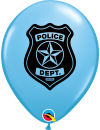 Balon lateksowy niebieski Policja