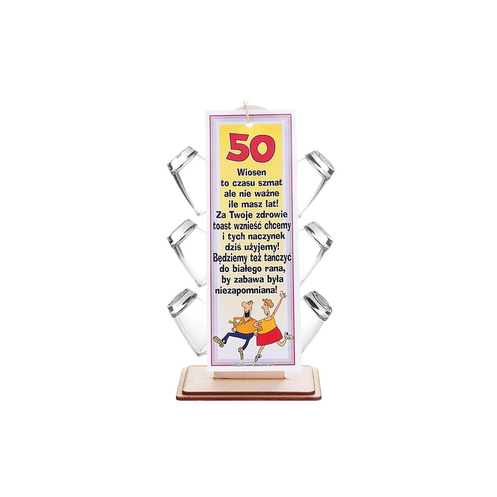 50 Urodziny - Barek 6 kieliszków