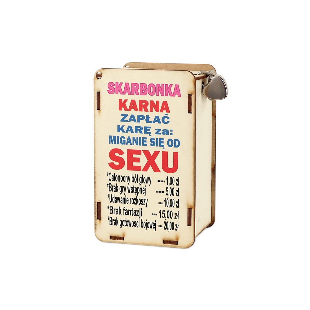 Skarbonka karna za miganie się od sexu