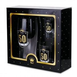 Zestaw prezentowy 50 urodziny - męski niezbędnik