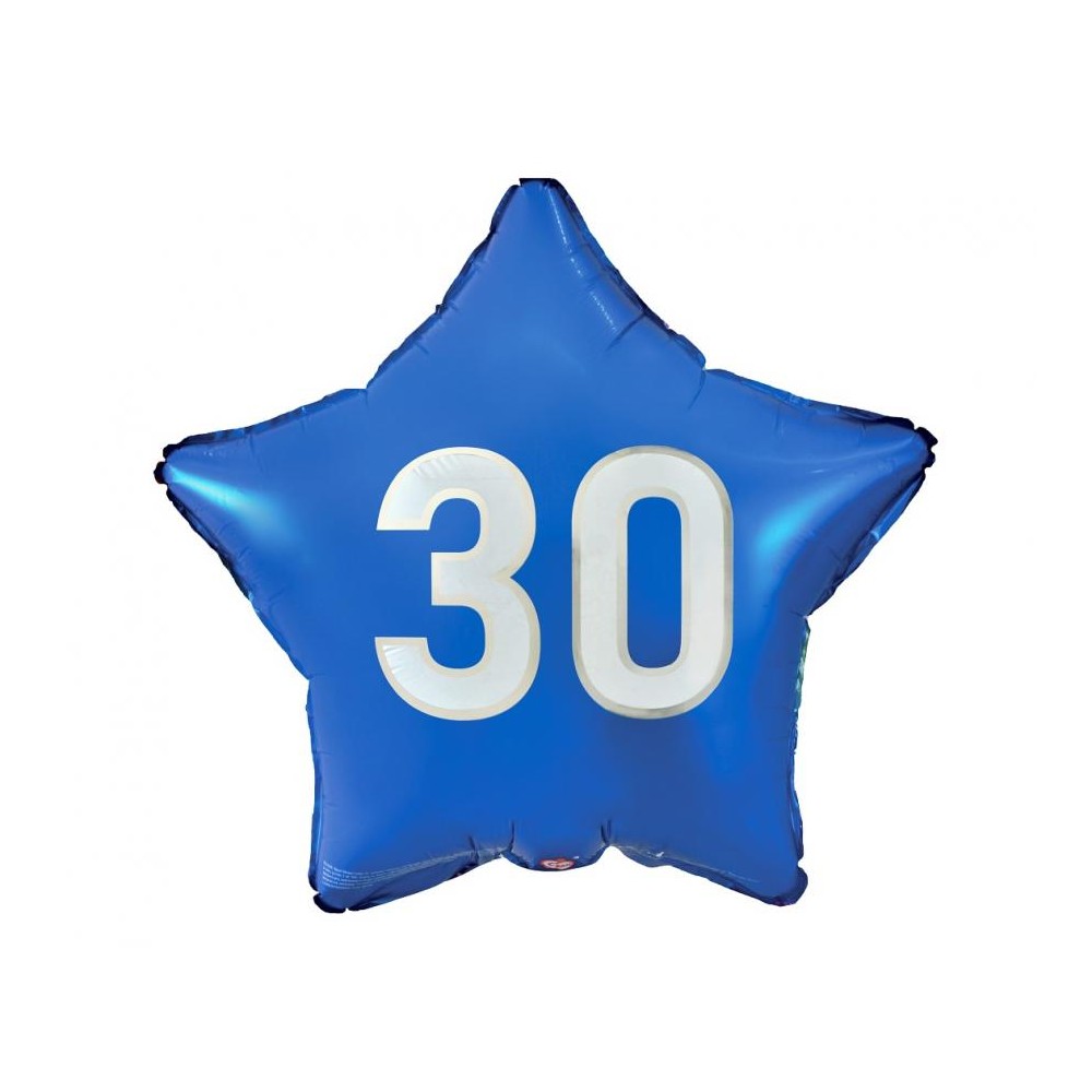 Balon foliowy gwiazdka granatowa 30