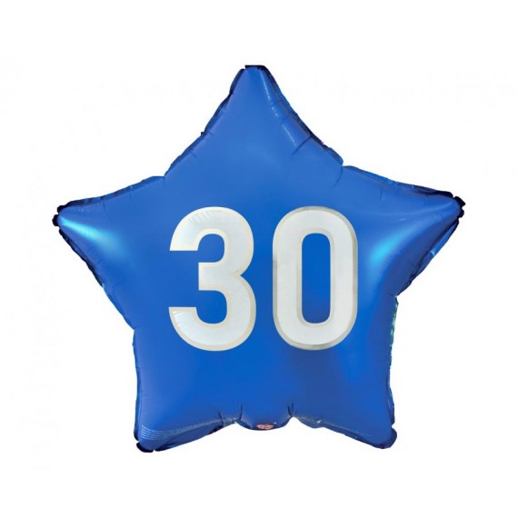 Balon foliowy gwiazdka granatowa 30