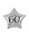 Balon foliowy gwiazdka srebrna 60