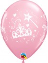 Balon lateksowy różowy Princess