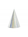 Czapeczki holograficzne, srebrny, 16cm