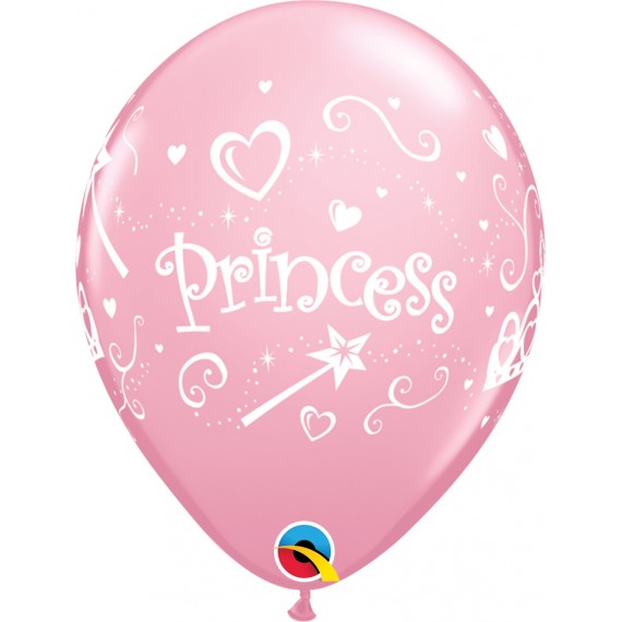 Balon lateksowy różowy Princess