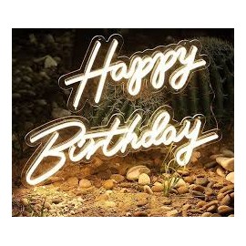 Neon Happy Birthday - wynajem