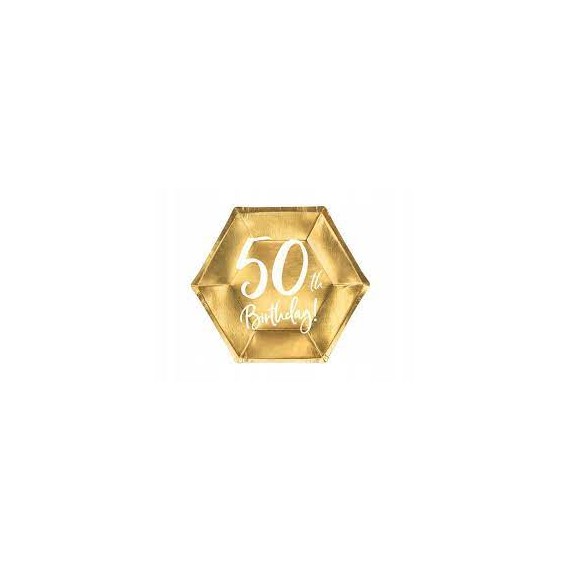 Talerzyki papierowe 50, 20 cm/ 6 szt.