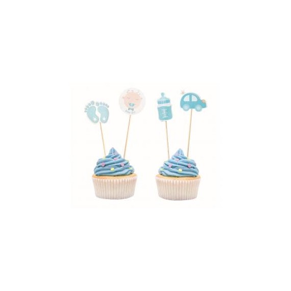 Pikery Baby Boy, jasnoniebieskie,10 cm, 12 szt.