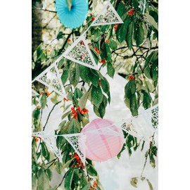 Girlanda papierowa perłowa 300cm