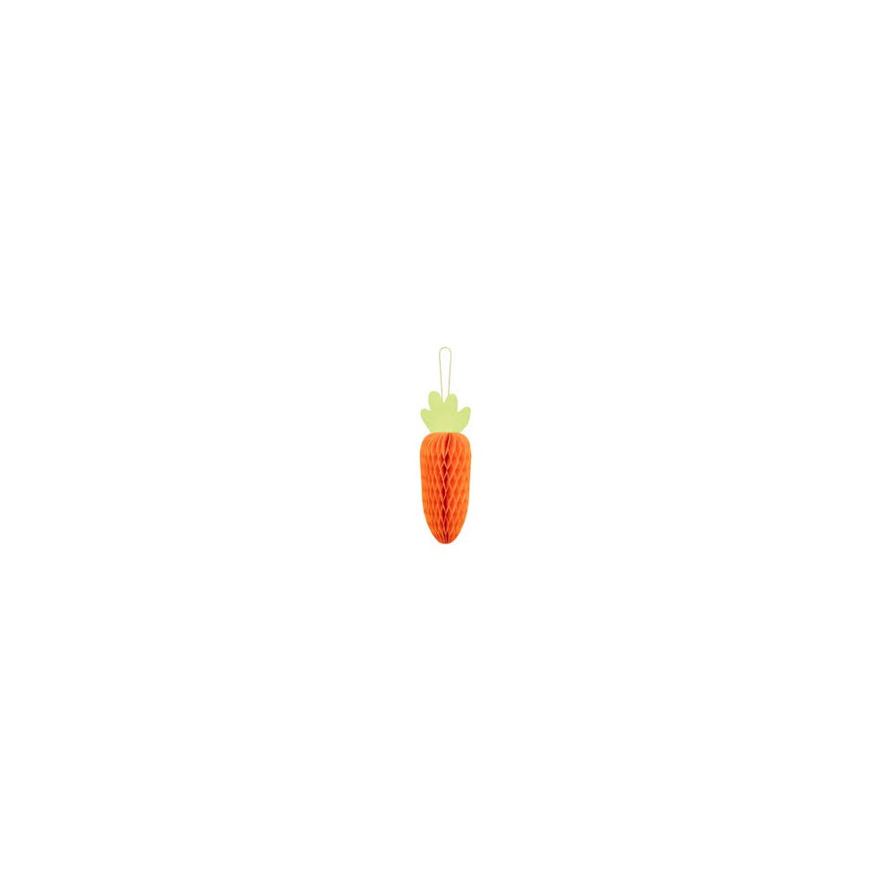 Dekoracja papierowa Marchewka, pomarańczowy, 20 cm
