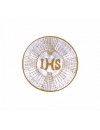 Emblemat komunijny IHS złota nitka