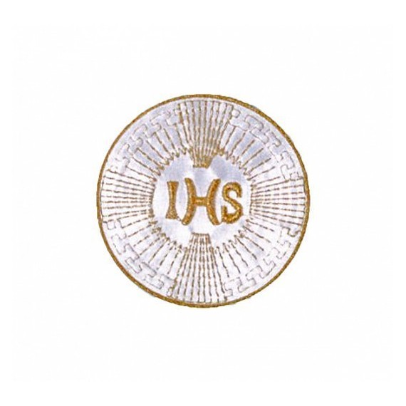 Emblemat komunijny IHS złota nitka