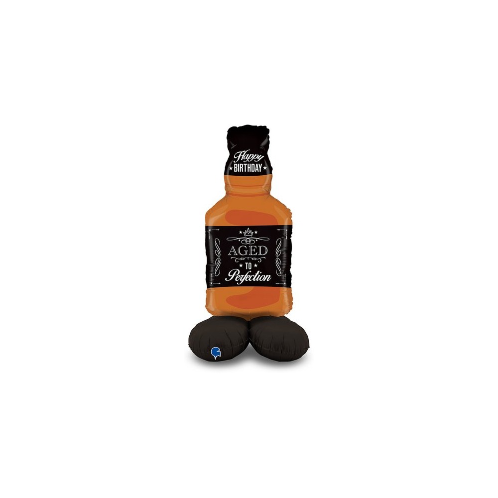 Balon foliowy stojący XXL butelka Whisky 127 cm