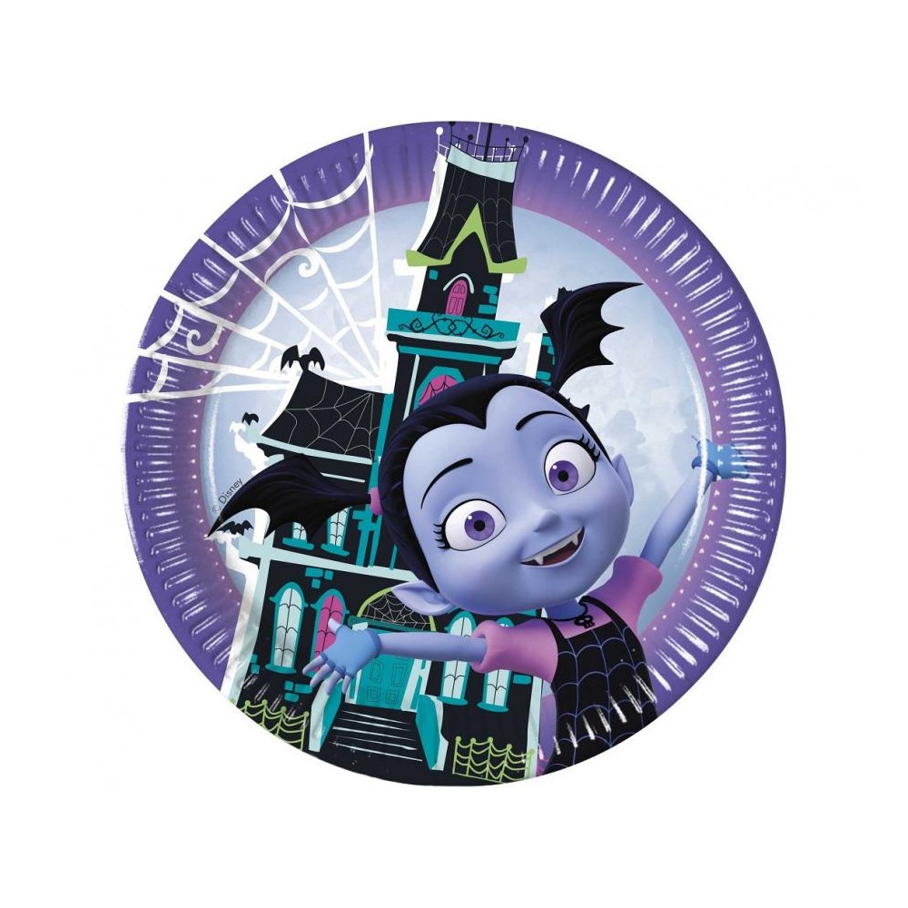 Talerzyki papierowe Vampirina, 23 cm, 8 szt.