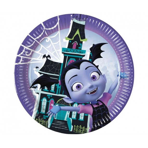 Talerzyki papierowe Vampirina, 23 cm, 8 szt.