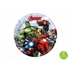 Talerzyki papierowe Avengers (Marvel), 19,5 cm, 8 szt.