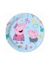 Talerzyki papierowe Peppa Pig / Świnka Peppa, 23 cm, 8 szt.