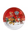 Talerzyki papierowe Paw Patrol / Psi Patrol, 23 cm, 8 szt. (plastic-free)