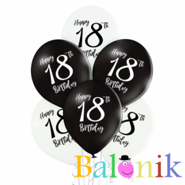 Balon lateksowy Happy 18th...