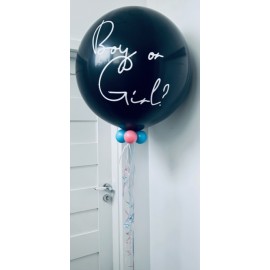 Balon gigant 1 m - gender reveal - poznaj płeć dziecka