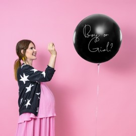 Balon gigant 1 m - gender reveal - poznaj płeć dziecka