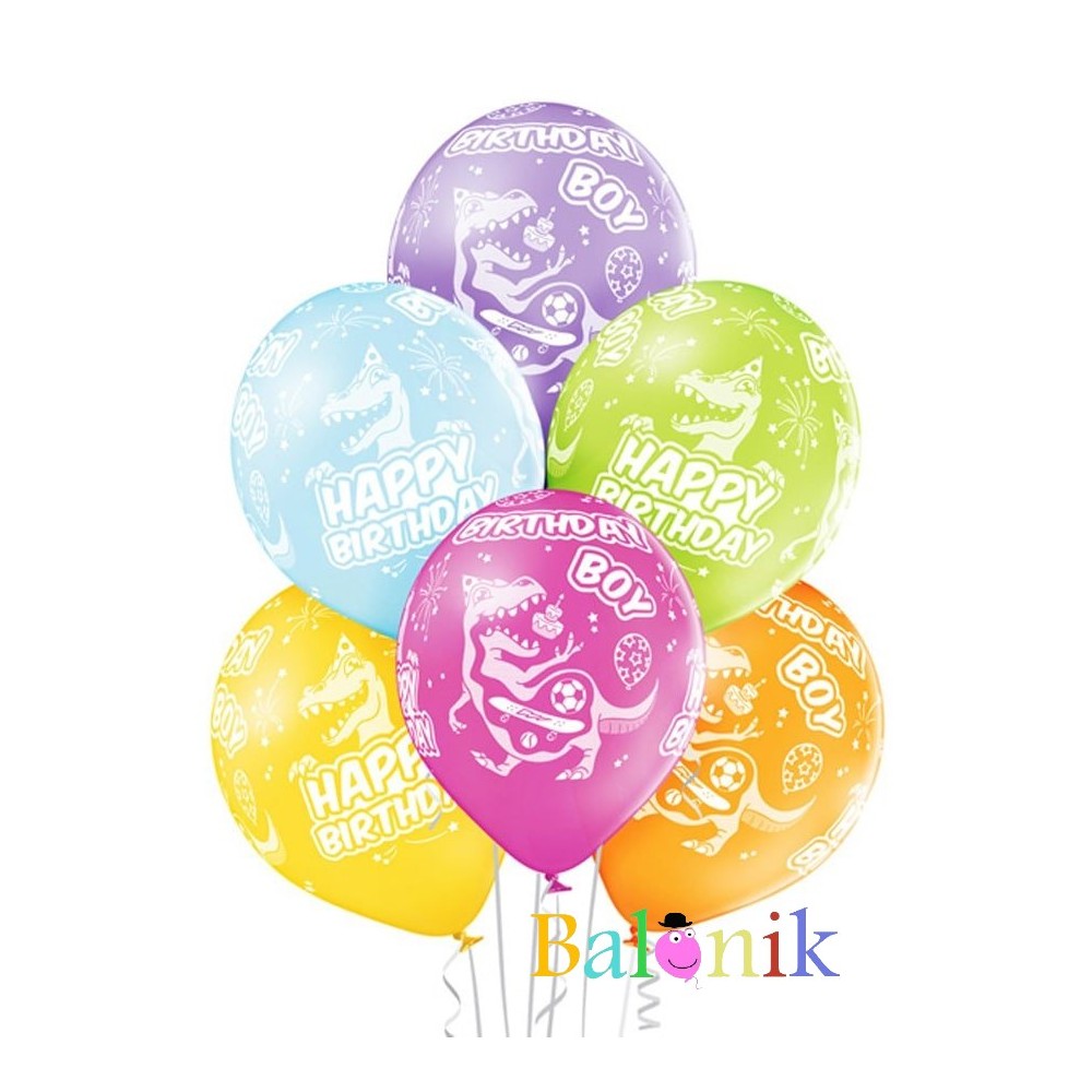 Balon lateksowy Dinozaury