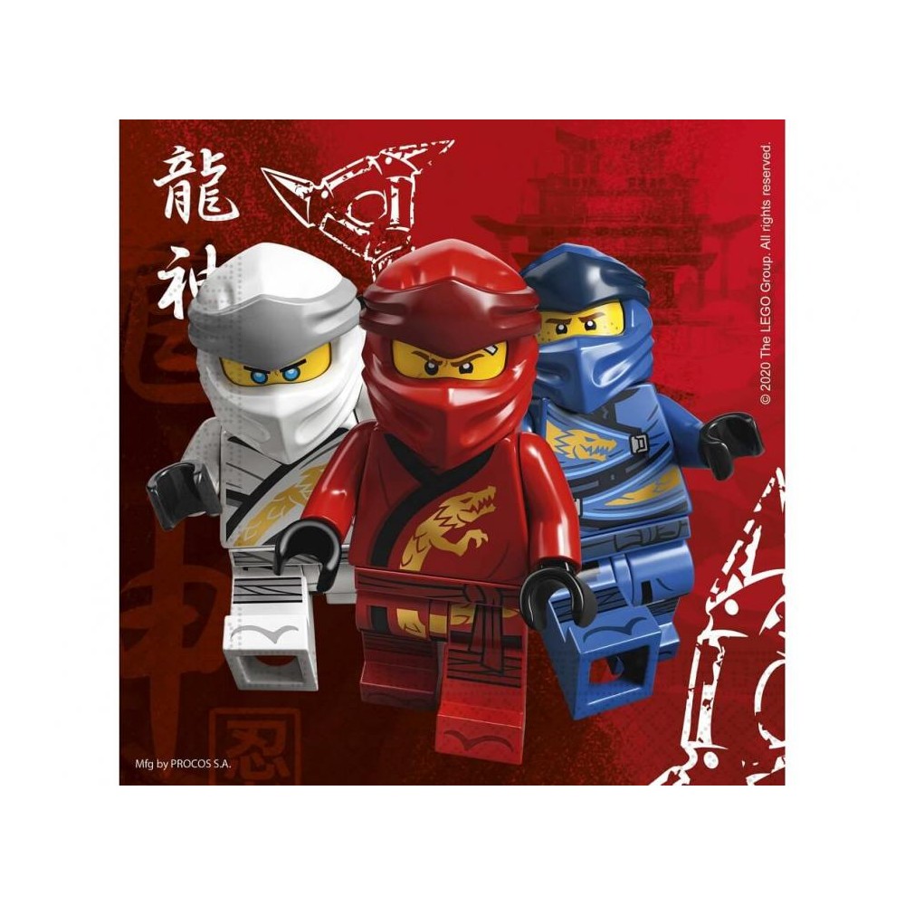 Serwetki papierowe Lego Ninjago, 33x33 cm, 20 szt.