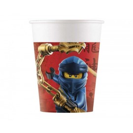 Kubeczki papierowe, Lego Ninjago, 200ml, 8 szt.