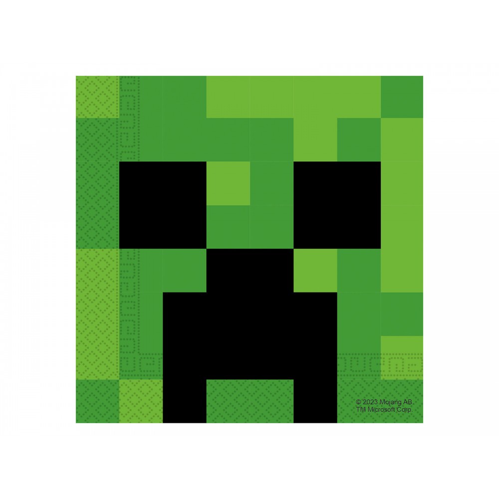 Serwetki papierowe Minecraft, 33x33 cm, 20 szt.