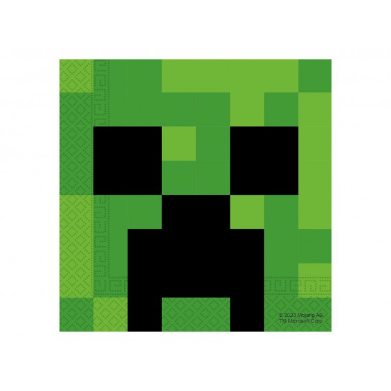 Serwetki papierowe Minecraft, 33x33 cm, 20 szt.