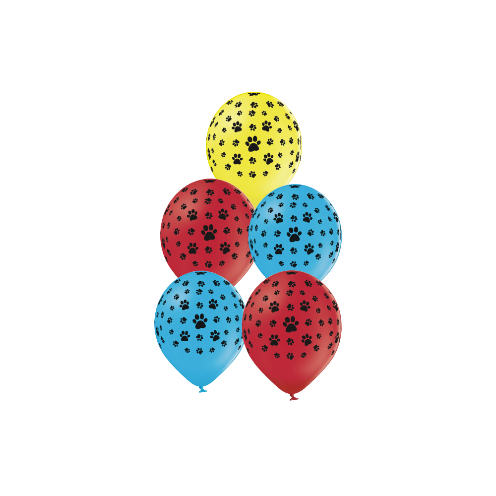 Balon lateksowy mix Łapki