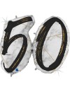 Balon Foliowy Cyfra 50 urodziny, marmur czarny, 109 cm