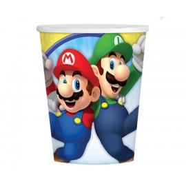 Kubeczki papierowe Super Mario 250 ml, 8 szt.