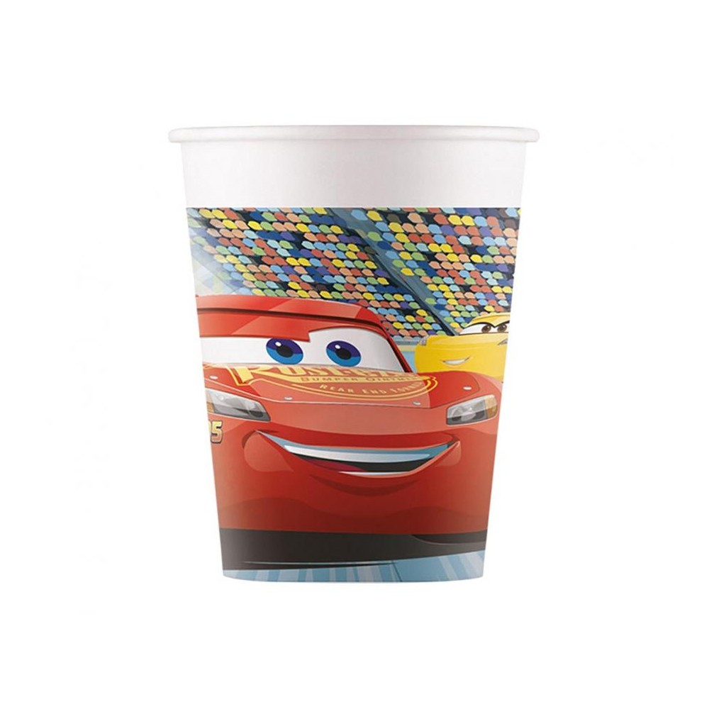 Kubeczki papierowe Cars 3 (Disney), 200ml, 8 szt