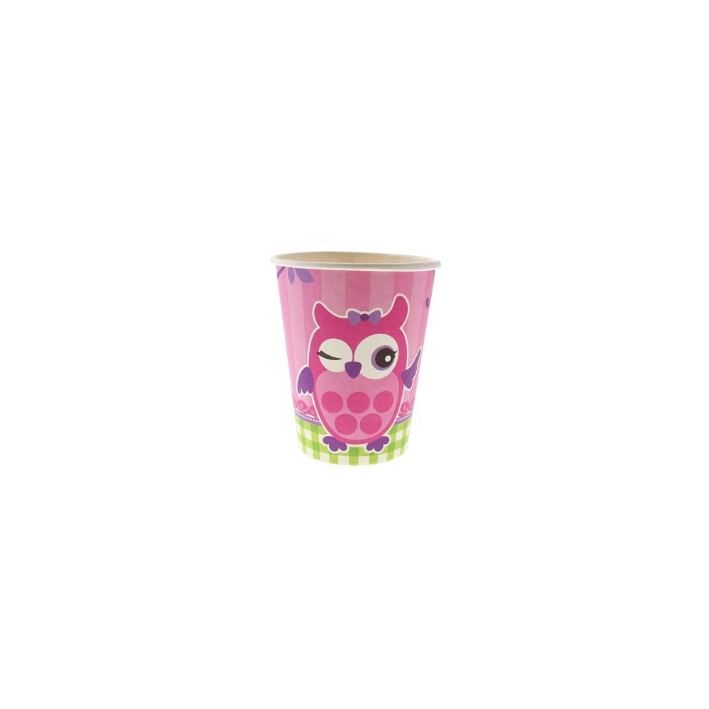 Kubeczki papierowe Sówka, 270 ml/6 szt.