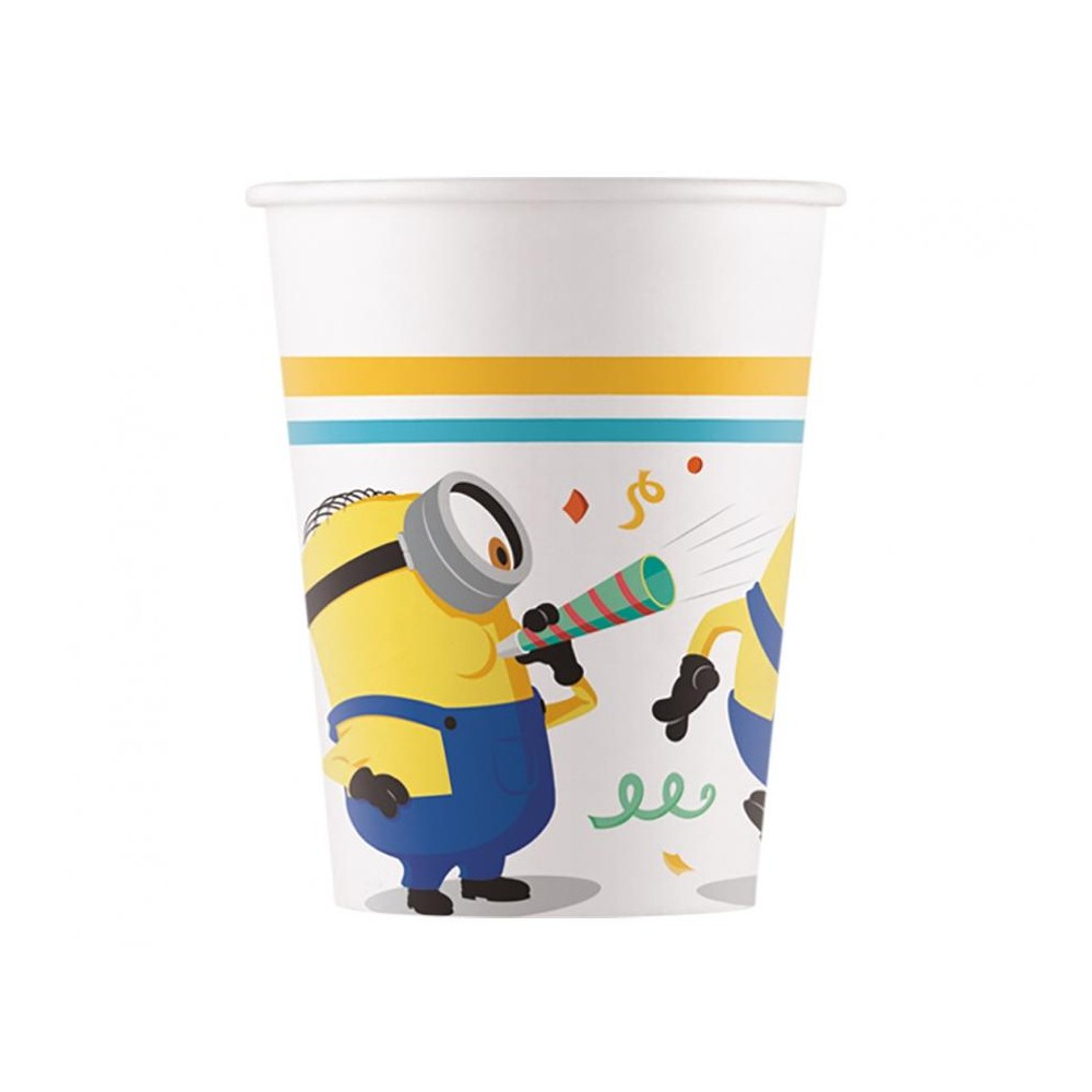 Kubeczki papierowe MINIONKI /Minions Rise of Gru, 200ml, 8 szt