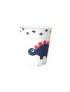 Kubeczki papierowe Dinozaury 250 ml, 6 szt.