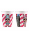 Kubeczki papierowe LOL Glitterati , 200ml, 8 szt.